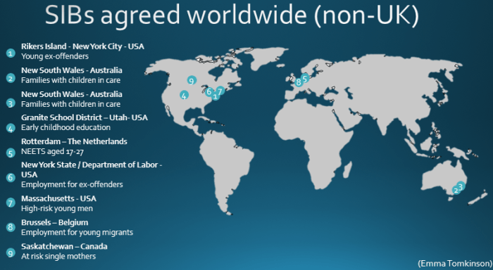 social impact bond world map
