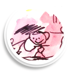 Child's drawing of happiness